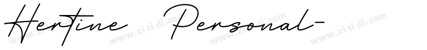 Hertine   Personal字体转换